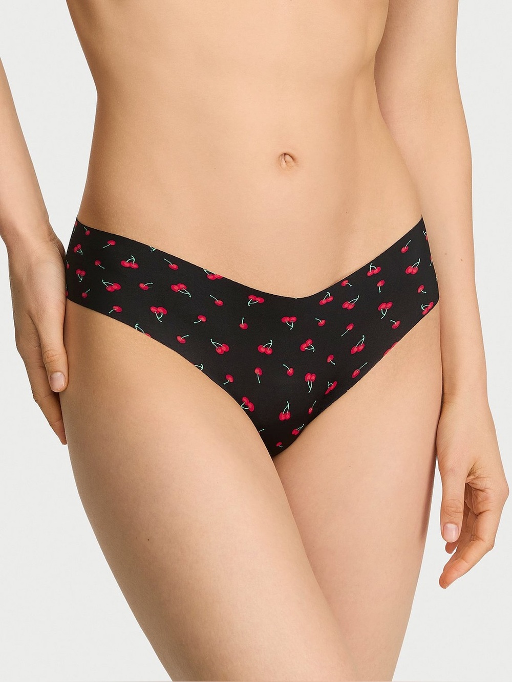 Victoria’s Secret VS PINK Used Panties Black Cherry No-Show Seamless Thong Under